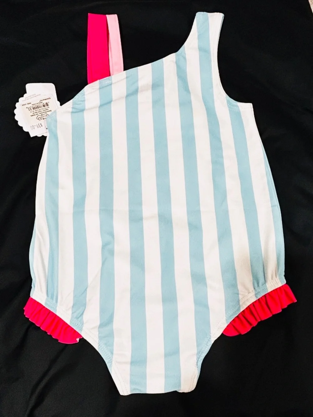 NWT Mud Pie Ruffle Fish Swimsuit in 3T